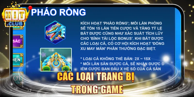 Các loại trang bị trong game